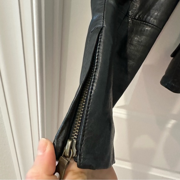 Madewell Double Breasted Leather Jacket - Picture 4 of 9